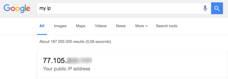 google result